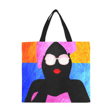 Load image into Gallery viewer, Ebony All Over Print Canvas Tote Bag (large)