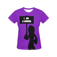 Load image into Gallery viewer, I AM WOMAN All Over Print T-Shirt for Women