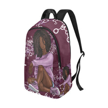 Load image into Gallery viewer, Black Girls Love Science Fabric Backpack