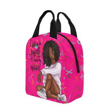 Load image into Gallery viewer, BLACK GIRLS LOVE Mathmatics Zipper Lunch Bag