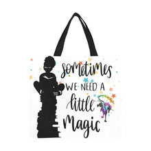 Load image into Gallery viewer, We-Need-Little-Magic All Over Print Canvas Tote Bag/large