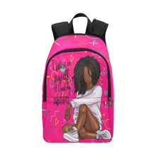 Load image into Gallery viewer, BLACK GIRLS LOVE Mathmatics Fabric Backpack