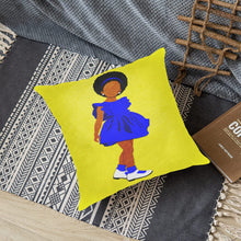 Load image into Gallery viewer, Sunday Morning Linen Zippered Pillowcase 18"x18"(Two Sides-yellow)