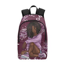 Load image into Gallery viewer, Black Girls Love Science Fabric Backpack
