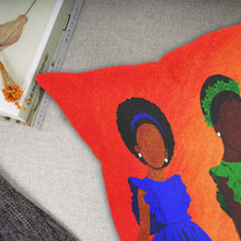 Load image into Gallery viewer, Sunday Morning Linen Zippered Pillowcase 18"x18"(Two Sides-blue)