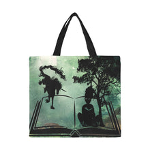 Load image into Gallery viewer, BLACK GIRLS READ FANTASY VOYAGE All Over Print Canvas Tote Bag/Large