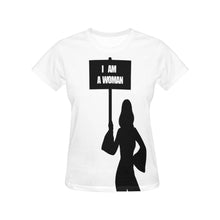Load image into Gallery viewer, I AM WOMAN All Over Print T-Shirt for Women