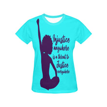 Load image into Gallery viewer, Injustice All Over Print T-Shirt for Women