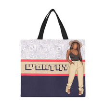 Load image into Gallery viewer, Worthy Canvas Tote Bag (large)