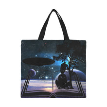 Load image into Gallery viewer, BLACK GIRLS READ: Invasion All Over Print Canvas Tote Bag/Large