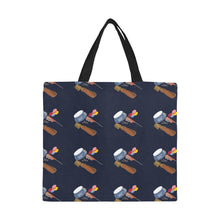 Load image into Gallery viewer, Blue Grease Canvas Tote Bag/Large