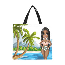 Load image into Gallery viewer, Black Girl Beach Tote Bag (large)