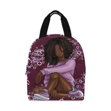 Load image into Gallery viewer, Black Girls Love Science Zipper Lunch Bag
