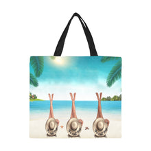 Load image into Gallery viewer, I Got All My Sistas With Me Canvas Tote Bag (large)