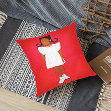 Load image into Gallery viewer, Sunday Morning Linen Zippered Pillowcase 18"x18"(Two Sides-red)