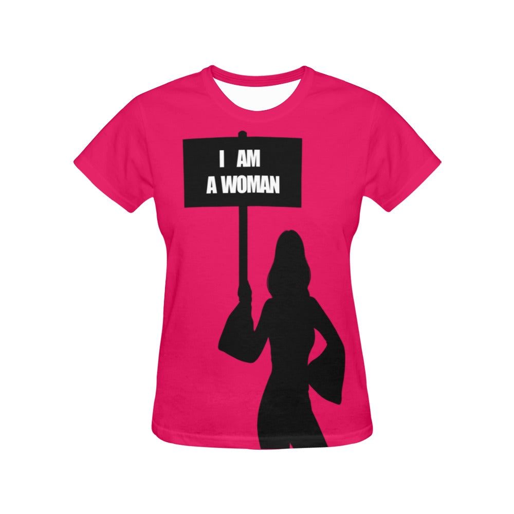 I AM WOMAN All Over Print T-Shirt for Women