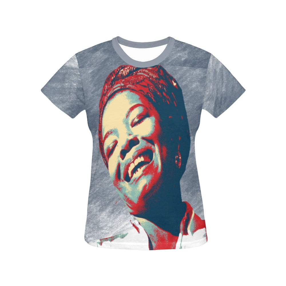 Simply Maya All Over Print T-Shirt for Women