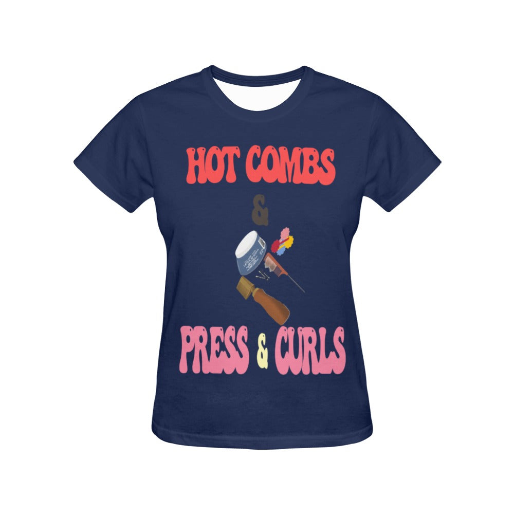 Looking Back All Over Print T-Shirt for Women