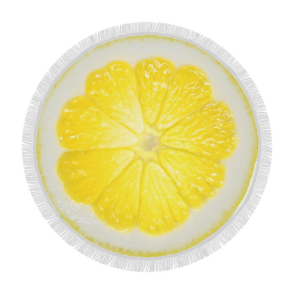 Lemon Circular Beach Shawl 59