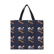 Load image into Gallery viewer, Blue Grease Canvas Tote Bag/Large
