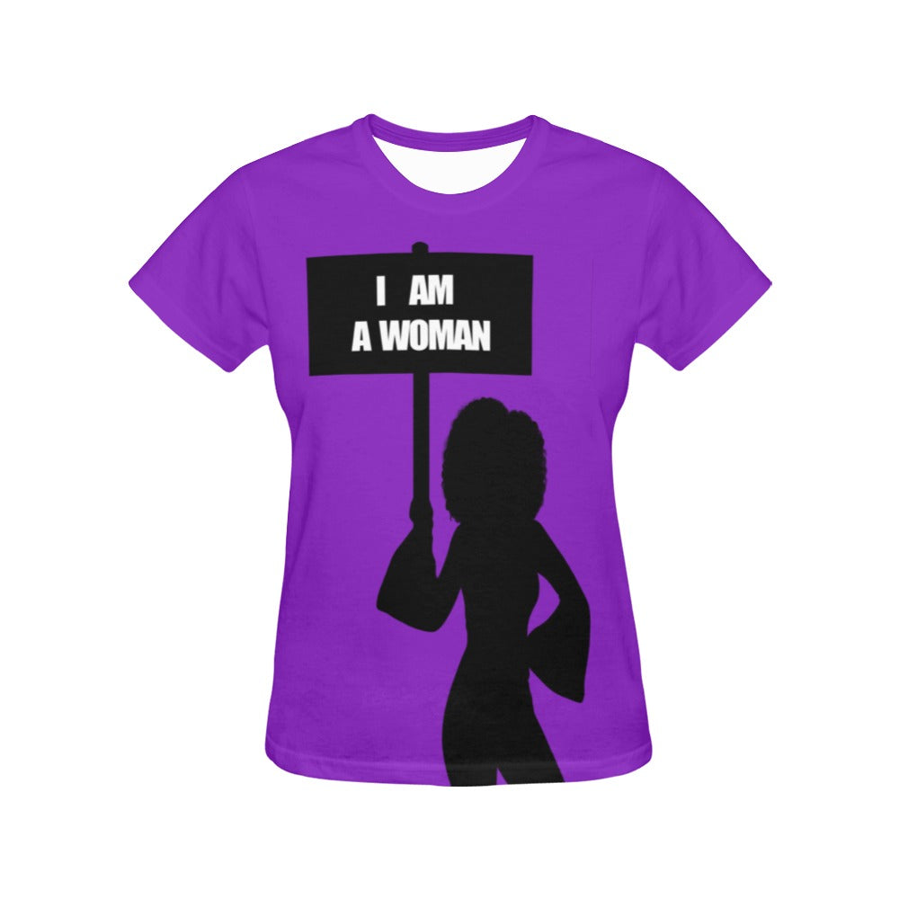 I AM WOMAN  All Over Print T-Shirt for Women