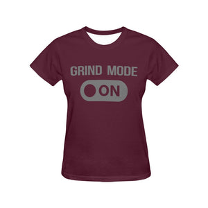 Grind Mode All Over Print T-Shirt for Women