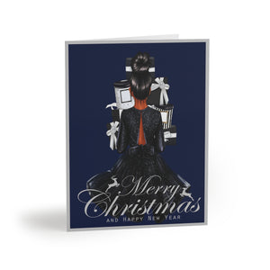 Christmas Cheer Melanin Greeting card