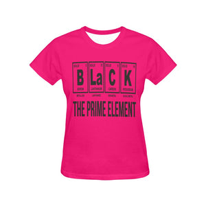 Black-The-Prime-Element All Over Print T-Shirt for Women