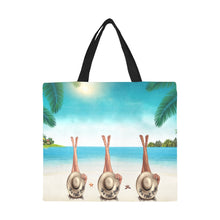 Load image into Gallery viewer, I Got All My Sistas With Me Canvas Tote Bag (large)
