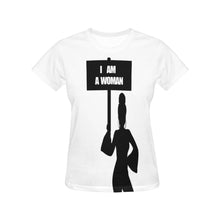 Load image into Gallery viewer, I Am A WOMAN All Over Print T-Shirt for Women
