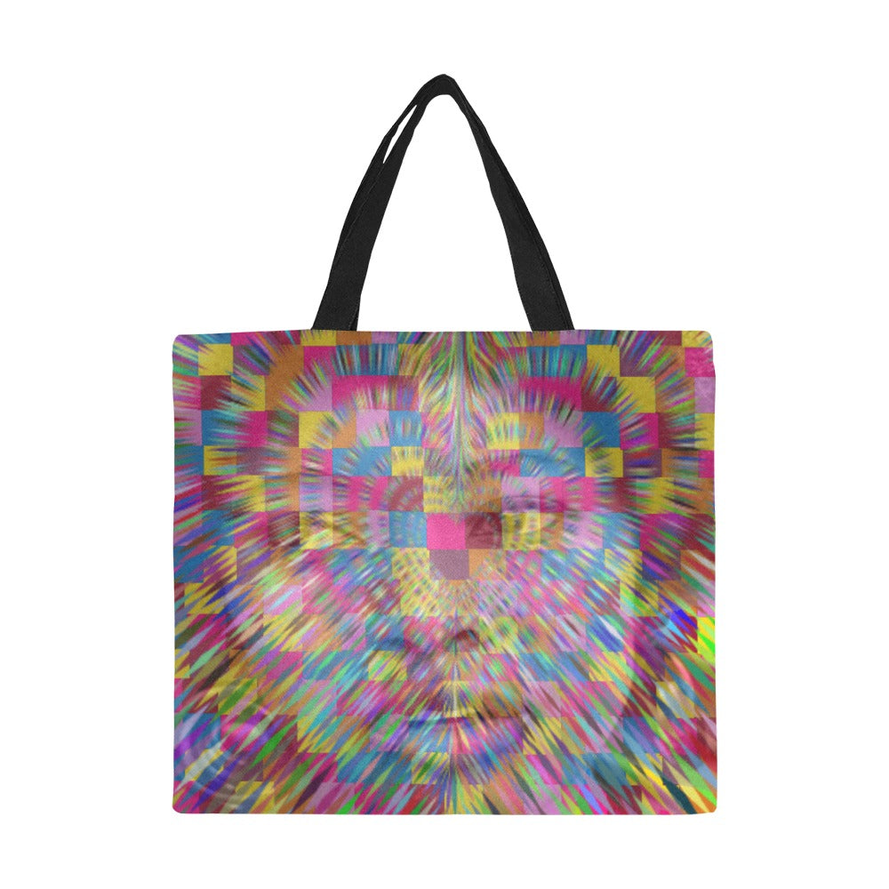 Alice All Over Print Canvas Tote Bag/Large
