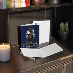 Christmas Cheer Melanin Greeting card