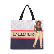 Load image into Gallery viewer, Worthy Canvas Tote Bag (large)

