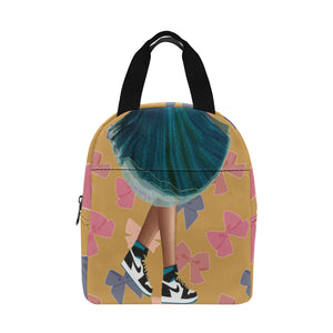 Hair Bows & High Tops Zipper Lunch Bag