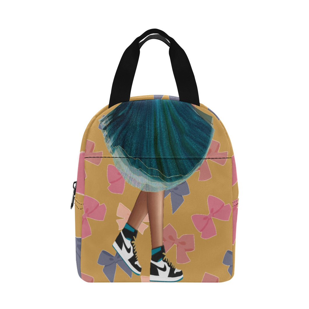 Hair Bows & High Tops Zipper Lunch Bag