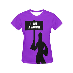 I AM WOMAN  All Over Print T-Shirt for Women