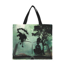 Load image into Gallery viewer, BLACK GIRLS READ FANTASY VOYAGE All Over Print Canvas Tote Bag/Large
