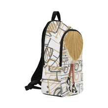 Load image into Gallery viewer, Glam &amp; Sneakers Fabric Backpack
