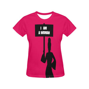I Am A WOMAN All Over Print T-Shirt for Women