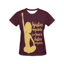 Load image into Gallery viewer, Injustice All Over Print T-Shirt for Women
