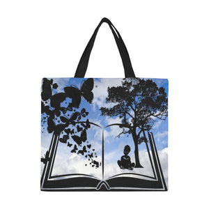 The Dream All Over Print Canvas Tote Bag/Large