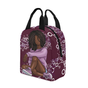 Black Girls Love Science Zipper Lunch Bag