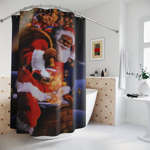 UP ON The Rooftop Shower Curtain
