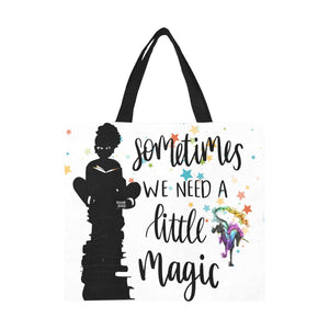 We-Need-Little-Magic All Over Print Canvas Tote Bag/large