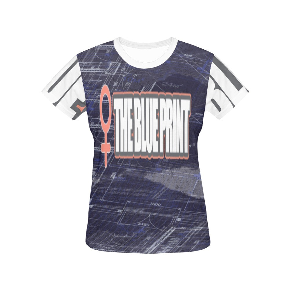 THE BLUE PRINT All Over Print T-Shirt for Women