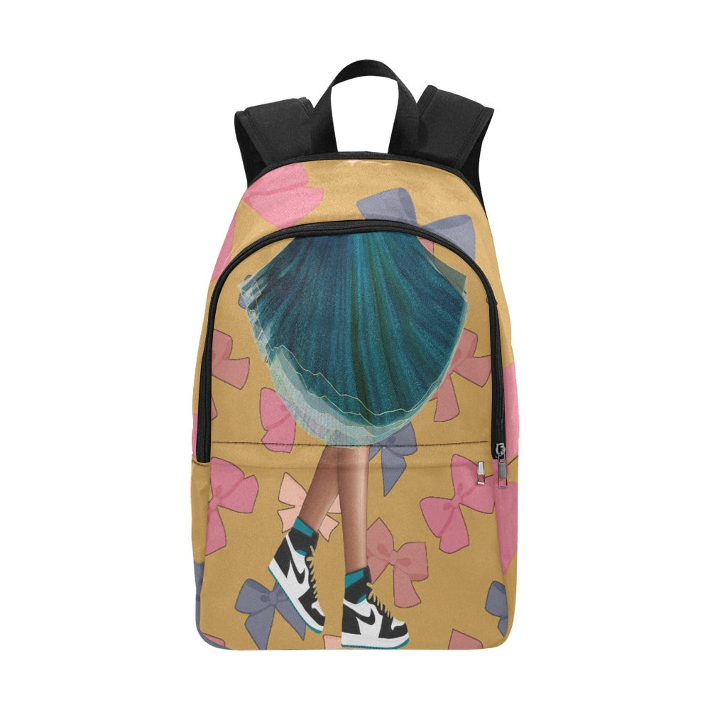Hair Bows & High Tops Fabric Backpack