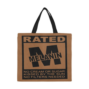 Rated M All Over Print Canvas Tote Bag/Large (Model 1699)