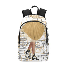 Load image into Gallery viewer, Glam &amp; Sneakers Fabric Backpack
