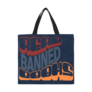 READ BANNED BOOKS All Over Print Canvas Tote Bag/Large