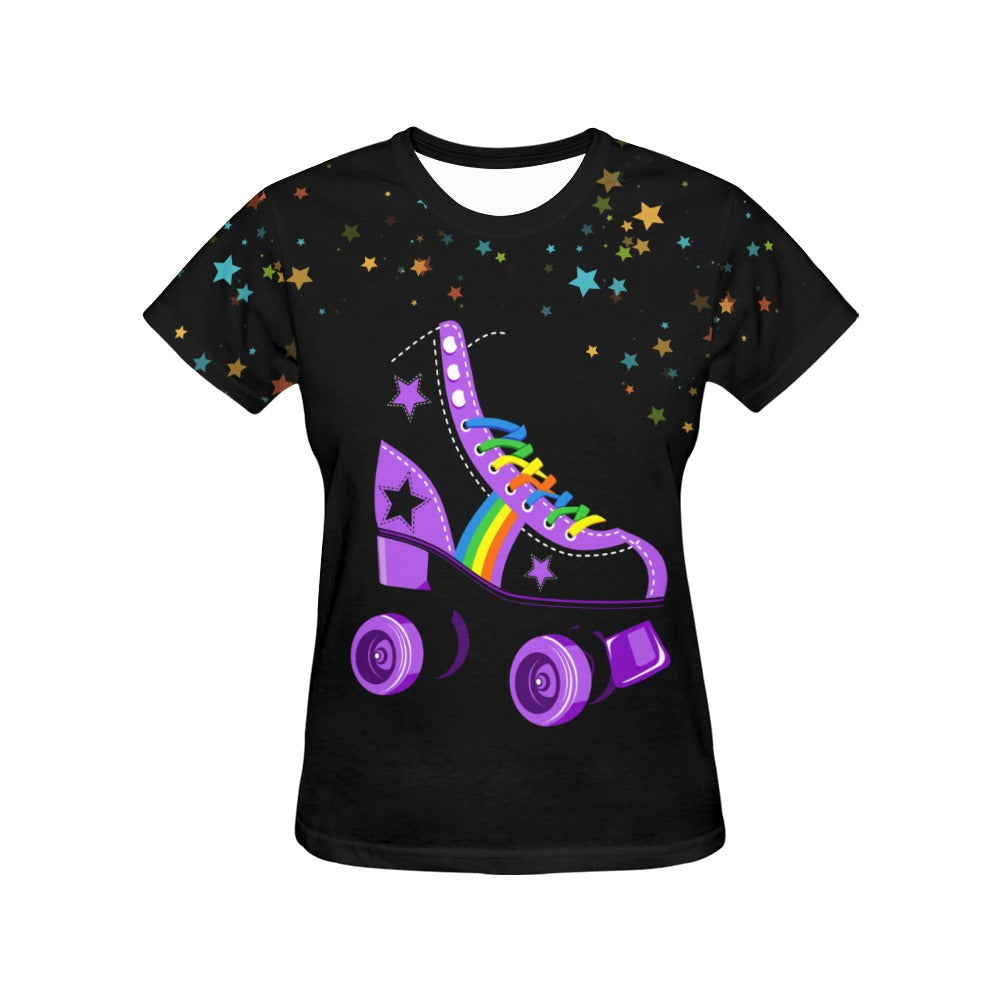 Roll Bouncel All Over Print T-Shirt for Women